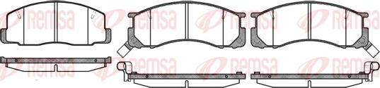 Remsa 0306.22 - Set placute frana,frana disc aaoparts.ro