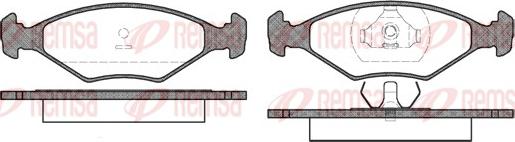 Remsa 0301.00 - Set placute frana,frana disc aaoparts.ro