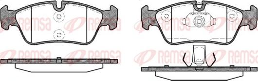 Remsa 0384.40 - Set placute frana,frana disc aaoparts.ro