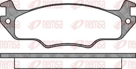 Remsa 0386.00 - Set placute frana,frana disc aaoparts.ro