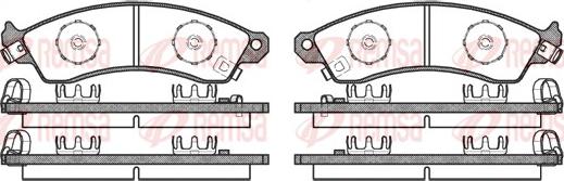 Remsa 0334.02 - Set placute frana,frana disc aaoparts.ro