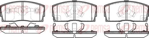 Remsa 0254.12 - Set placute frana,frana disc aaoparts.ro