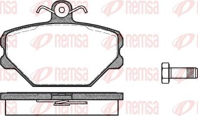 Remsa 0264.00 - Set placute frana,frana disc aaoparts.ro