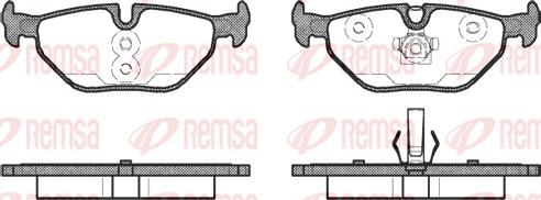Remsa 0265.41 - Set placute frana,frana disc aaoparts.ro