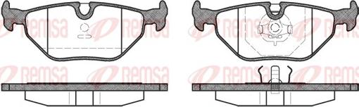 Remsa 0265.00 - Set placute frana,frana disc aaoparts.ro