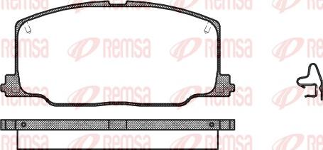 Remsa 0268.04 - Set placute frana,frana disc aaoparts.ro