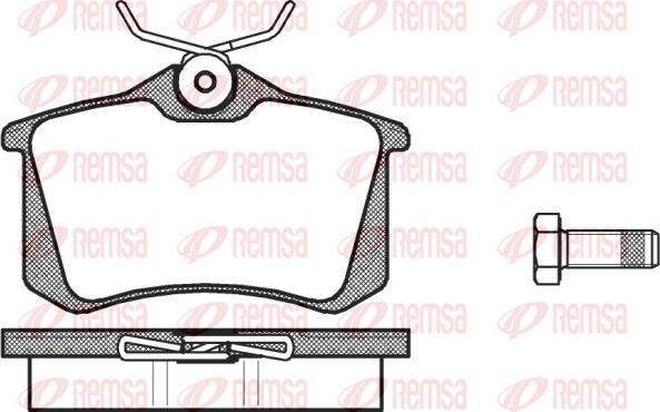Remsa 0263.00 - Set placute frana,frana disc aaoparts.ro