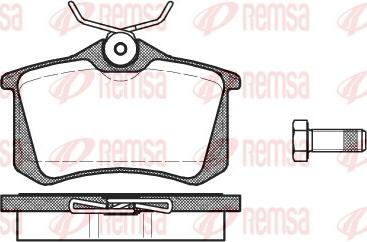 Remsa 0263.01 - Set placute frana,frana disc aaoparts.ro