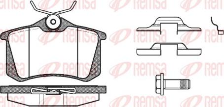 Remsa 0263.16 - Set placute frana,frana disc aaoparts.ro