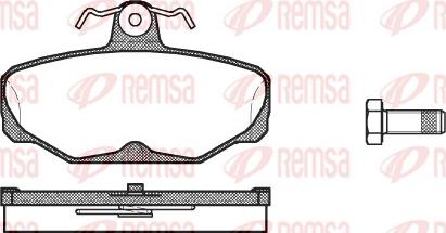 Remsa 0205.00 - Set placute frana,frana disc aaoparts.ro