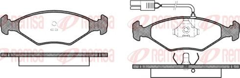 Remsa 0281.02 - Set placute frana,frana disc aaoparts.ro
