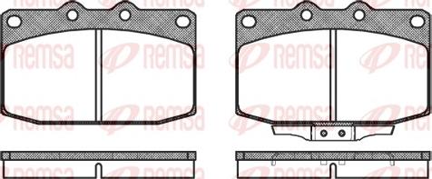 Remsa 0235.02 - Set placute frana,frana disc aaoparts.ro