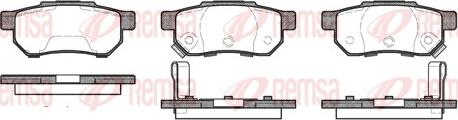 Remsa 0233.64 - Set placute frana,frana disc aaoparts.ro