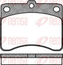 Remsa 0232.00 - Set placute frana,frana disc aaoparts.ro