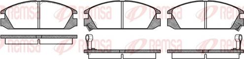 Remsa 0228.02 - Set placute frana,frana disc aaoparts.ro
