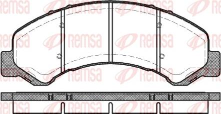 Remsa 0763.00 - Set placute frana,frana disc aaoparts.ro