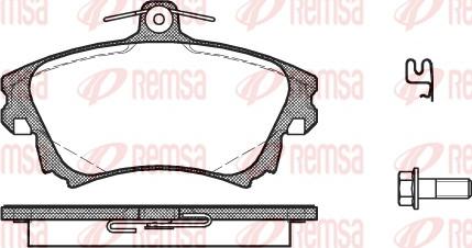 Remsa 0708.02 - Set placute frana,frana disc aaoparts.ro