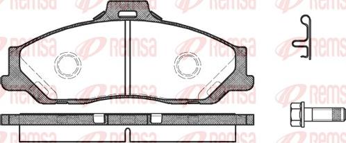 Remsa 0730.01 - Set placute frana,frana disc aaoparts.ro