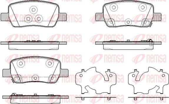 Remsa 1942.02 - Set placute frana,frana disc aaoparts.ro