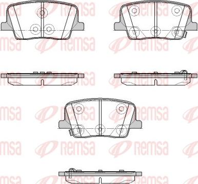 Remsa 1947.02 - Set placute frana,frana disc aaoparts.ro