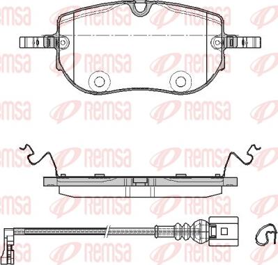 Remsa 1964.01 - Set placute frana,frana disc aaoparts.ro