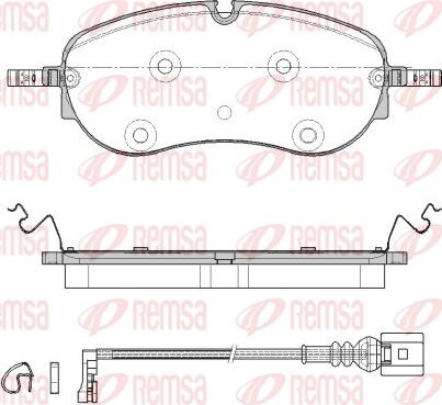 Remsa 1962.01 - Set placute frana,frana disc aaoparts.ro