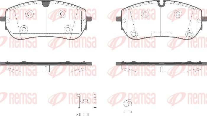 Remsa 1989.00 - Set placute frana,frana disc aaoparts.ro