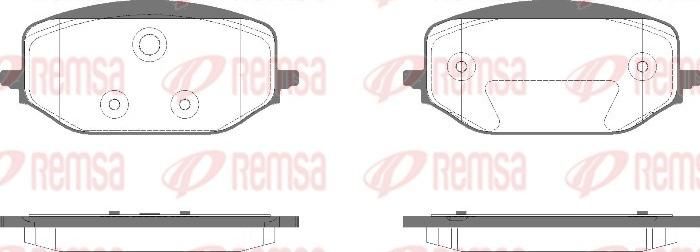 Remsa 1988.00 - Set placute frana,frana disc aaoparts.ro