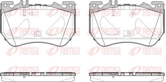 Remsa 1971.00 - Set placute frana,frana disc aaoparts.ro