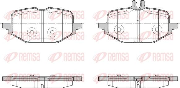Remsa 1972.00 - Set placute frana,frana disc aaoparts.ro
