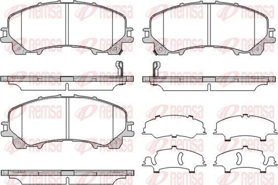 Remsa 1407.12 - Set placute frana,frana disc aaoparts.ro