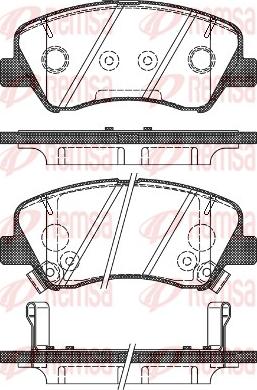 Remsa 1488.02 - Set placute frana,frana disc aaoparts.ro
