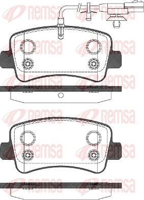 Remsa 1439.11 - Set placute frana,frana disc aaoparts.ro
