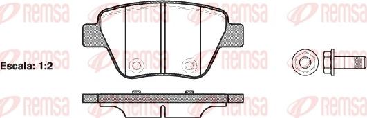 Remsa 1420.00 - Set placute frana,frana disc aaoparts.ro