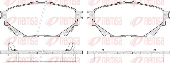 Remsa 1544.04 - Set placute frana,frana disc aaoparts.ro