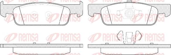 Remsa 1540.00 - Set placute frana,frana disc aaoparts.ro