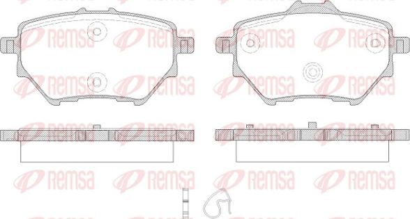 Remsa 1562.00 - Set placute frana,frana disc aaoparts.ro