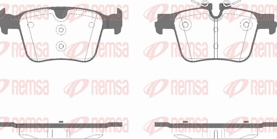 Remsa 1516.05 - Set placute frana,frana disc aaoparts.ro