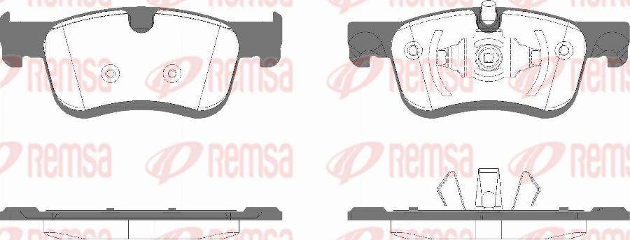 Remsa 1580.10 - Set placute frana,frana disc aaoparts.ro