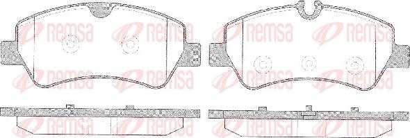 Remsa 1521.00 - Set placute frana,frana disc aaoparts.ro