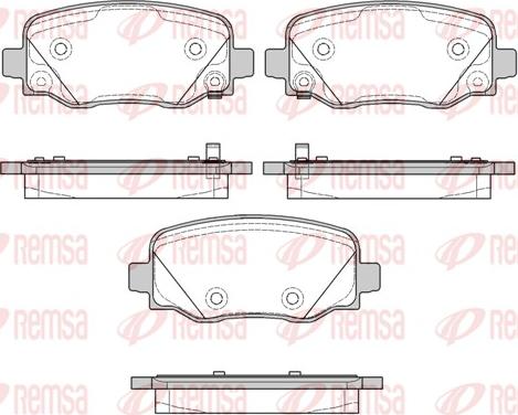Remsa 1578.02 - Set placute frana,frana disc aaoparts.ro