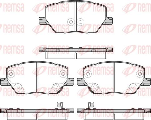 Remsa 1640.02 - Set placute frana,frana disc aaoparts.ro