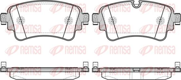 Remsa 1669.08 - Set placute frana,frana disc aaoparts.ro