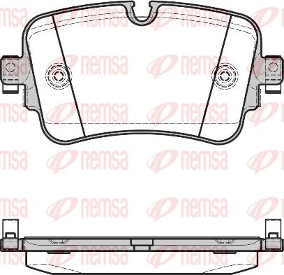 Remsa 1668.08 - Set placute frana,frana disc aaoparts.ro