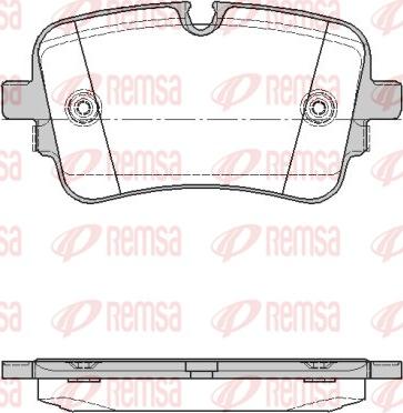 Remsa 1668.10 - Set placute frana,frana disc aaoparts.ro