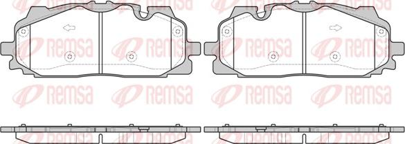 Remsa 1667.00 - Set placute frana,frana disc aaoparts.ro