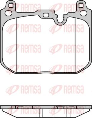 Remsa 1680.00 - Set placute frana,frana disc aaoparts.ro
