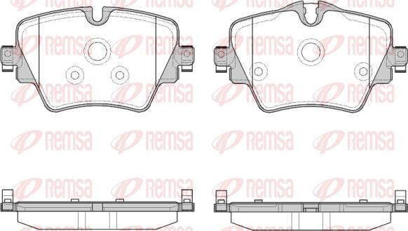 Remsa 1625.08 - Set placute frana,frana disc aaoparts.ro