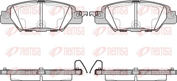 Remsa 1677.00 - Set placute frana,frana disc aaoparts.ro