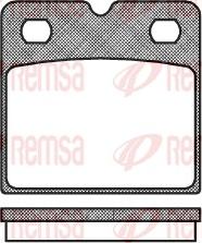 Remsa 1067.00 - Set placute frana,frana disc aaoparts.ro